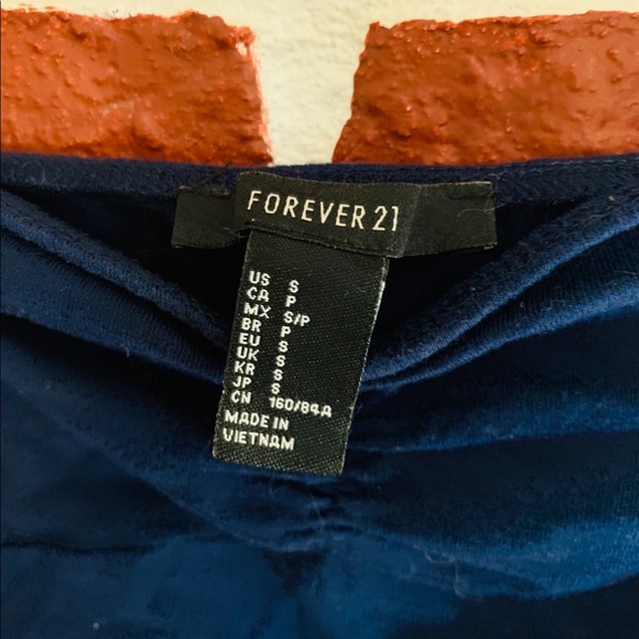 Navy Tube Top - Picture 2 of 3